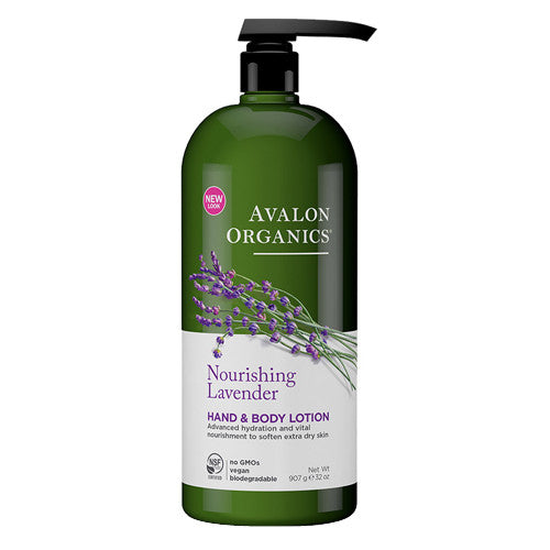 Avalon Organics Hand And Body Lotion, Nourishing Lavender - 32 Oz